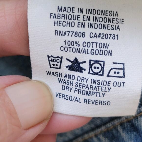 Tommy Hilfiger TOMMY JEANS Vintage 90s Blue Jean Denim Jacket Adult Large L - Picture 5 of 6